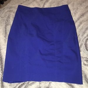 Express Royal Blue Pencil Skirt Size 2